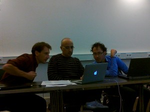 Ismael Rafols, Santo Fortunato, and Nees Jan van Eck - guests of the Research Diversity Project at the Humboldt University in Berlin